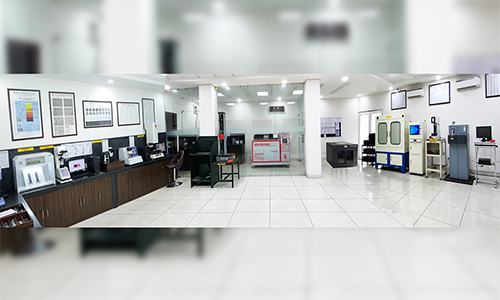 hi-tech quality lab of H.R Industries