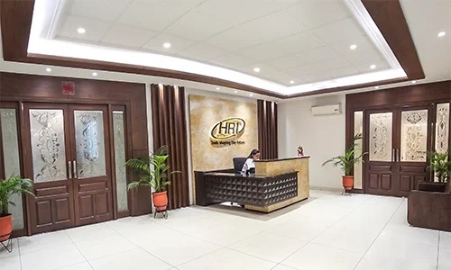 Reception area of H.R Industries