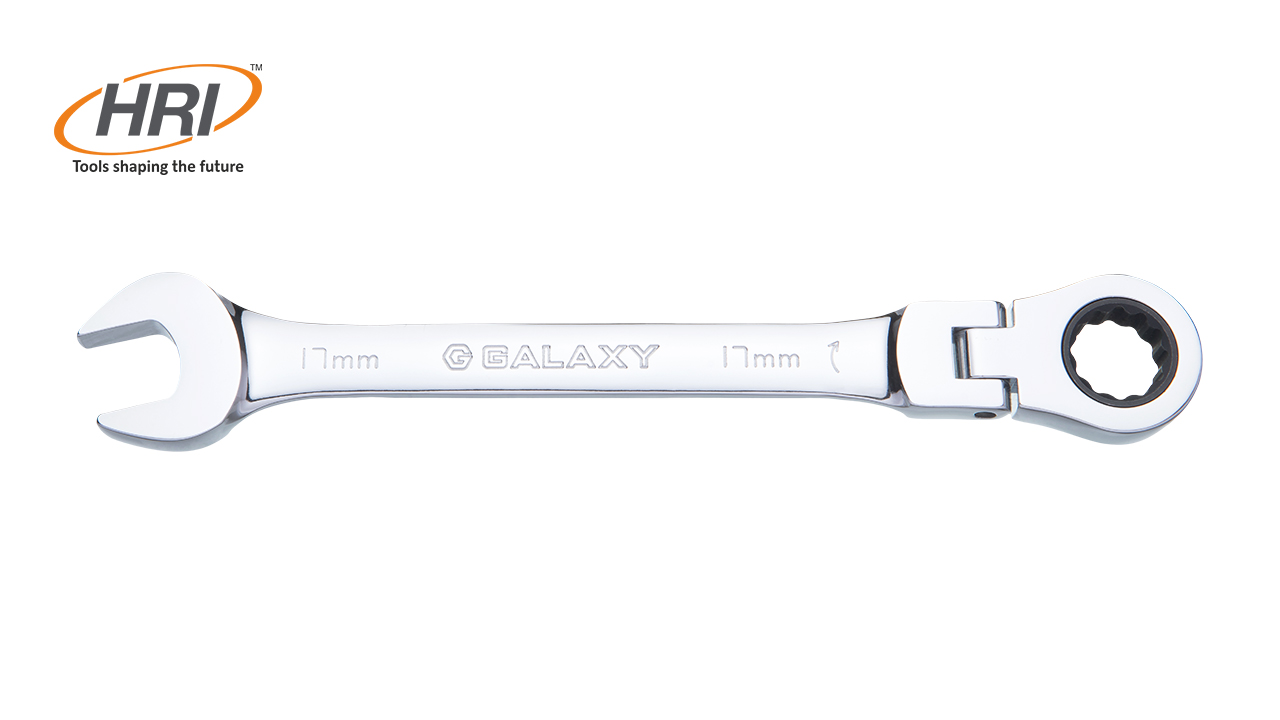 Combination Open & Ring End Spanner-Flexible Ratchet Wrench