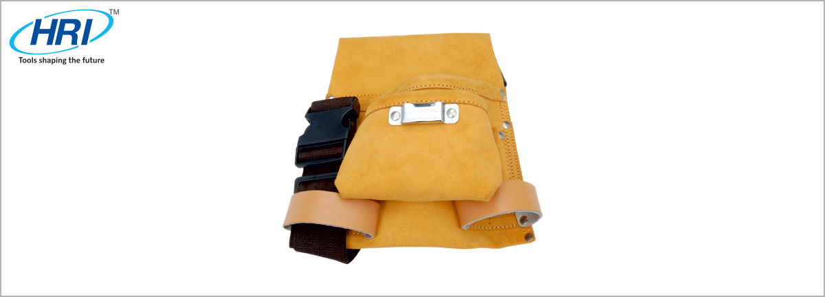 Leather Tool Pouch Single Pocket with Separate Nylon Pocket Jalandhar